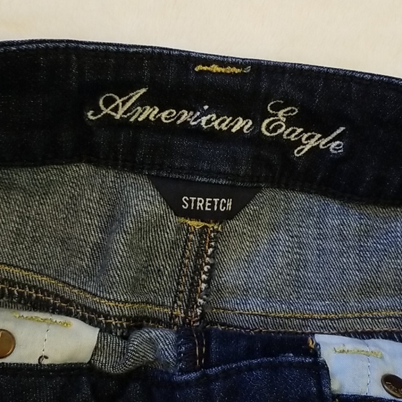 Women's American Eagle Jeans Size 6 Stretch Dark - Picture 3 of 5